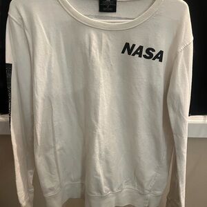 Aldrin Family NASA Apollo 11 Space Flight Light Weight Sweatshirt Medium Ivory